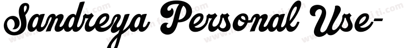 Sandreya Personal Use字体转换